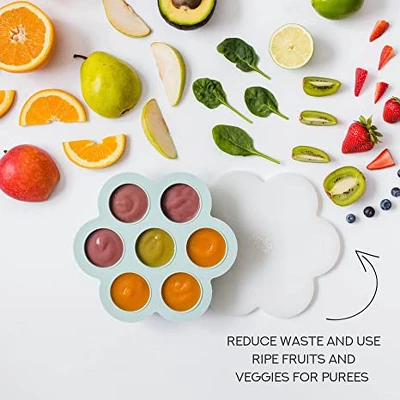 Simka Rose Silicone Baby Food Storage Container 7Pc 2 Simka Rose Silicone Baby Food Storage Container 7Pc - Image 2