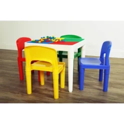 5pc 2 In 1 Square Plastic Activity Table And Chair Set - Humble Crew -Graco Shop GUEST f6daf88b 641d 41f1 afde a675176079e2