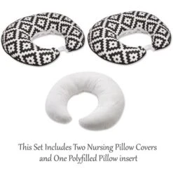 Bacati - 3 Pc Love Aztec Print Black Hugster Feeding & Infant Support Nursing Pillow -Graco Shop GUEST f7e02f68 a34d 4781 8a42 9ce60f7e9b73