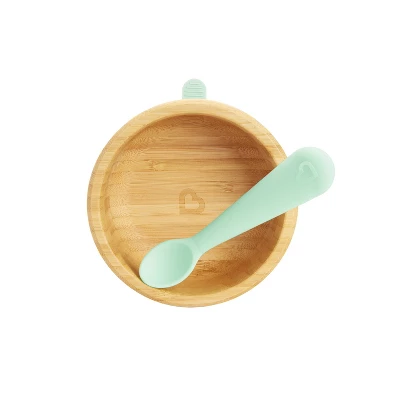 Munchkin Bamboo Suction Dining Bowl With Silicone Spoon 4 Munchkin Bamboo Suction Dining Bowl With Silicone Spoon - Image 4