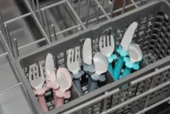 Grabease 3-Piece Stainless Steel Utensil Set For Independent Self-Feeding: Fork, Spoon & Curve-Tip Safety Knife For 18 Months & Up -Graco Shop GUEST f84cd88d 9b99 418d a867 3a1cfa711194