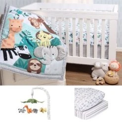 The Peanutshell Wild Kingdom Crib Bedding Set, 3pc To 12 Pc, Safari Animals -Graco Shop GUEST f8a5d81d 01e3 4507 b603 769ca62a7abe