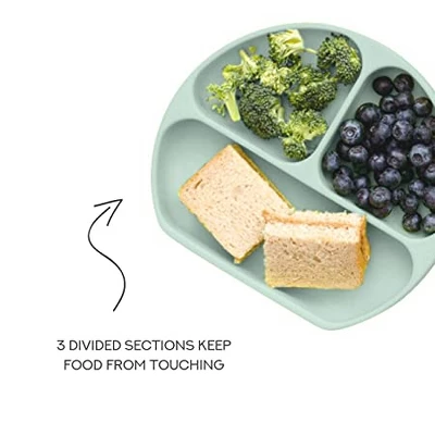 Simka Rose Silicone Suction Plate For Baby And Toddler 2 Simka Rose Silicone Suction Plate For Baby And Toddler - Image 2