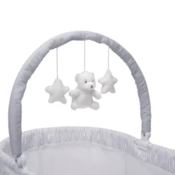 Delta Children Curve Bassinet - White And Gray -Graco Shop GUEST f9af37ae 7b44 4349 b626 b827b79187dc