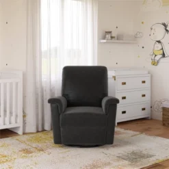 Baby Relax Terrin Swivel Glider Recliner Distressed Faux Leather -Graco Shop GUEST faaf3da9 f275 4c2b afe0 65f95032d7a8