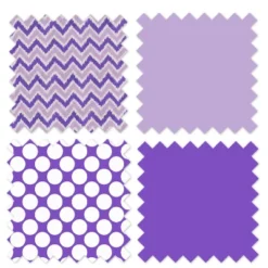 Bacati - MixNMatch Purple Chevron Dots 3 Pc Toddler Sheet Set -Graco Shop GUEST fc3ff453 2774 40d5 8589 07021cb94f44