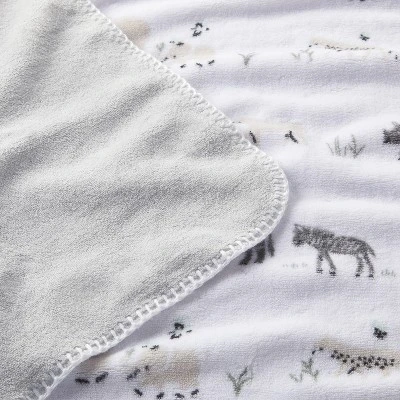 Plush Two By Two Baby Blanket - Animals - Cloud Island™ 2 Plush Two By Two Baby Blanket - Animals - Cloud Island™ - Image 2