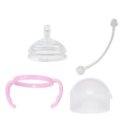 Botabee Straw Transition Cup Kit For Comotomo Baby Bottles Fits 5oz & 8oz Bottles, 2 Pack, Pink 3 Botabee Straw Transition Cup Kit For Comotomo Baby Bottles Fits 5oz & 8oz Bottles, 2 Pack, Pink - Image 3