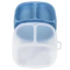 Re-Play Silicone Suction Divided Place With Lid - Denim