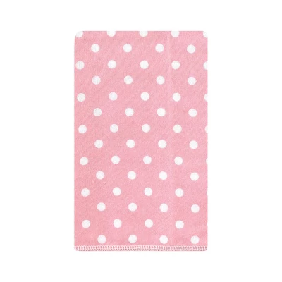 Hudson Baby Infant Girl Cotton Flannel Burp Cloths, Pink Tulips, One Size 6 Hudson Baby Infant Girl Cotton Flannel Burp Cloths, Pink Tulips, One Size - Image 6